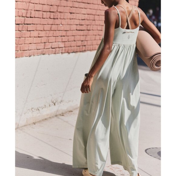 FP MOVEMENT Hot Shot Strappy Onesie / Green Tea - Picture 2 of 10